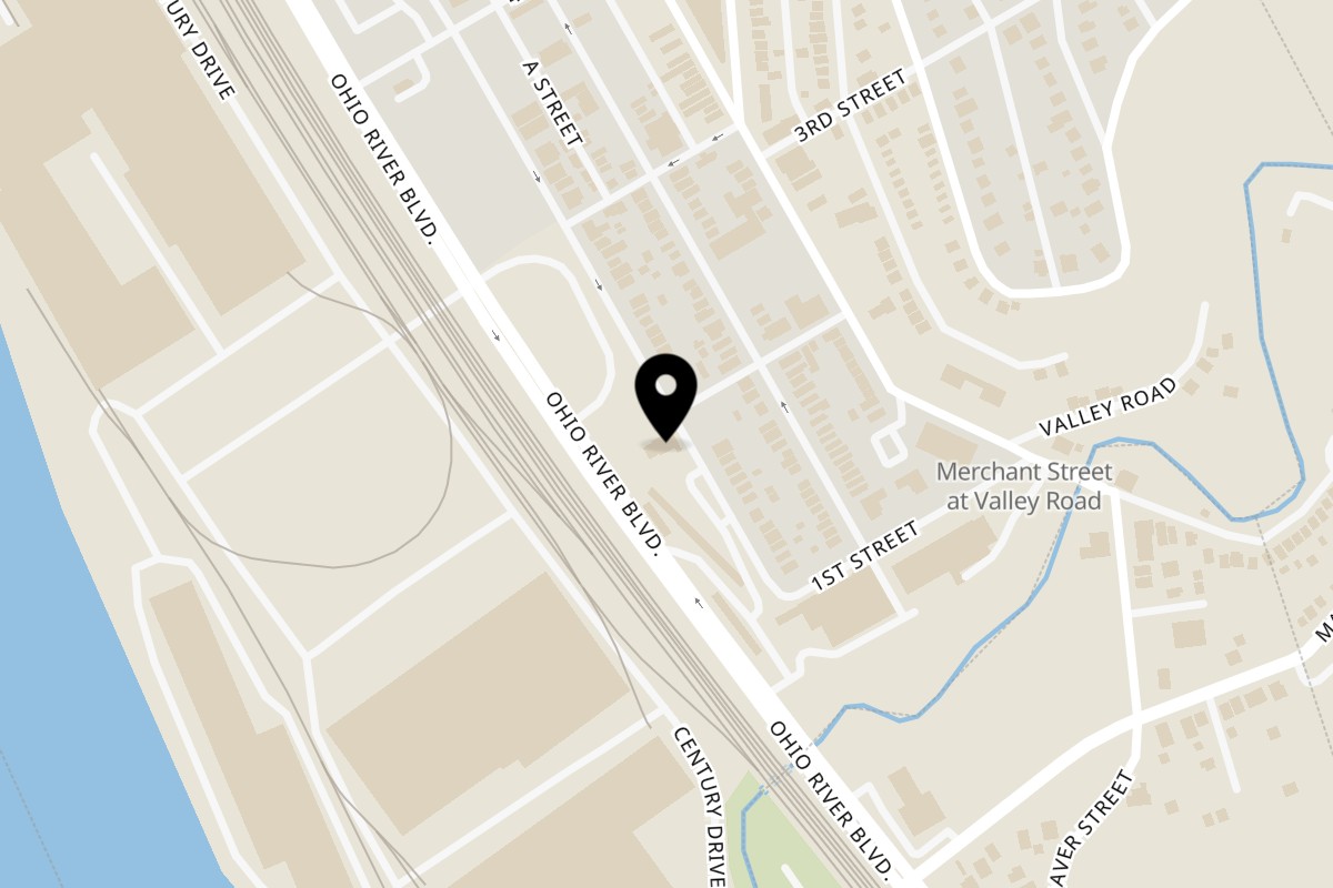 Map showing the location of Vale Comer on 199 Park Rd in Ambridge
